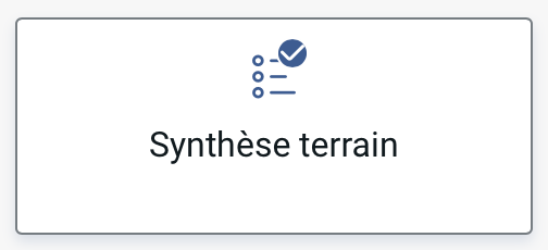 Bouton Synthèse terrain